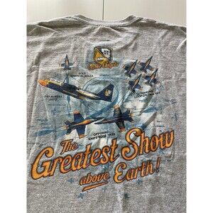 Large Blue Angels “The Greatest Show Above Earth” Double-Sided T-Shirt